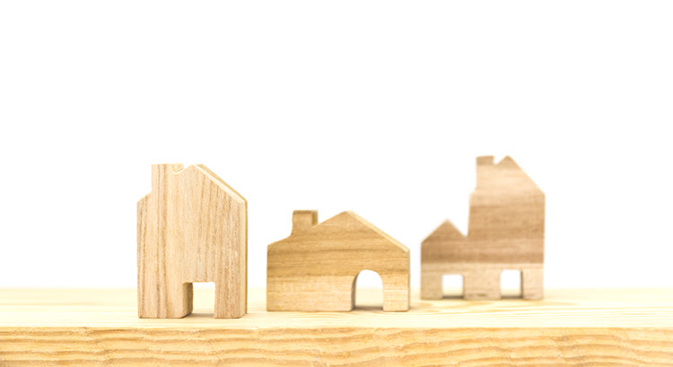 Wood block houses